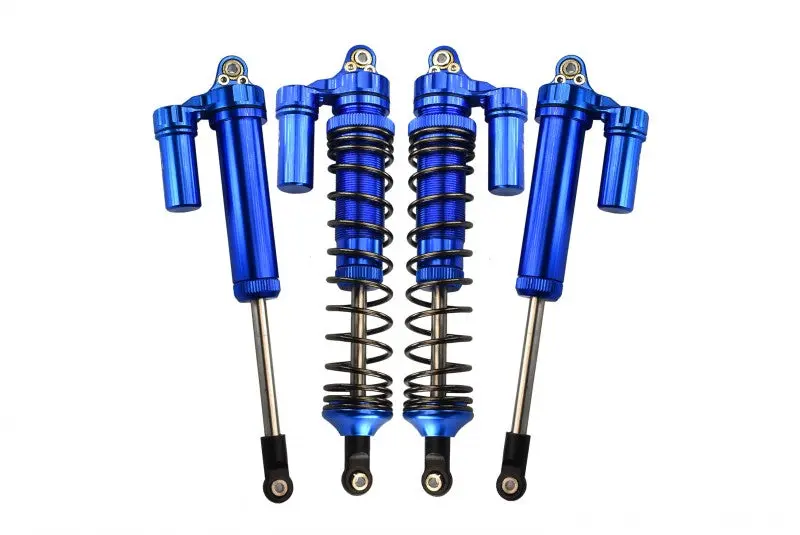 Traxxas Unlimited Desert Racer 4X4 (#85076-4) Aluminum Front L-Shape Piggy Back Damper (135Mm) - 4Pc Set Blue 1