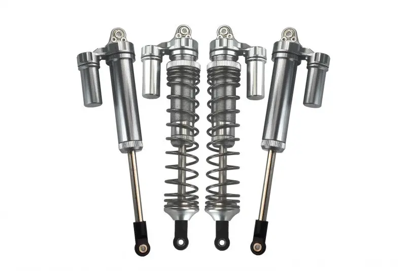 Traxxas Unlimited Desert Racer 4X4 (#85076-4) Aluminum Front L-Shape Piggy Back Damper (135Mm) - 4Pc Set Silver 1
