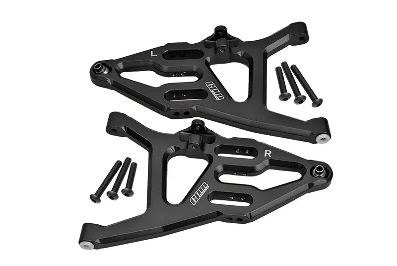 Traxxas Unlimited Desert Racer 4X4 (#85076-4) Aluminum Front Lower Suspension Arm - 1Pr Set Black 1