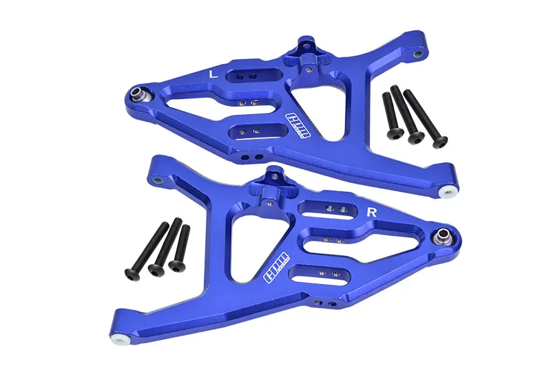 Traxxas Unlimited Desert Racer 4X4 (#85076-4) Aluminum Front Lower Suspension Arm - 1Pr Set Blue 1