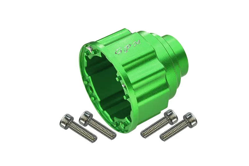Traxxas Unlimited Desert Racer 4X4 (#85076-4) Aluminum Front Or Center Diff Case - 1Pc Set Green 1