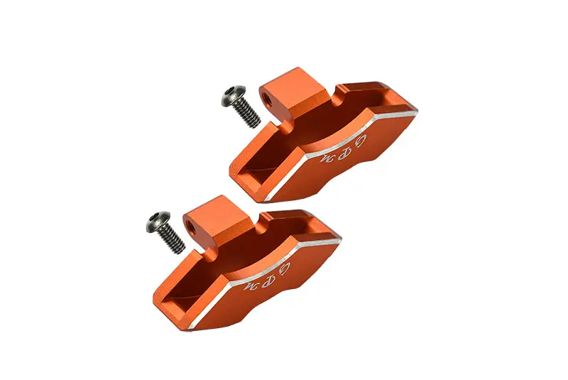 Traxxas Unlimited Desert Racer 4X4 (#85076-4) Aluminum Front/Rear Brake Caliper - 1Pr Set Orange 1