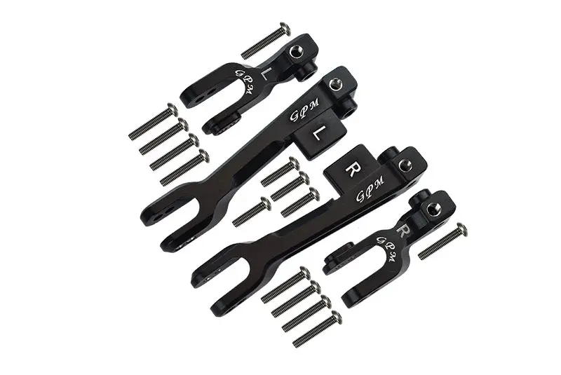 Traxxas Unlimited Desert Racer 4X4 (#85076-4) Aluminum Front & Rear Sway Bar - 4Pc Set Black 1