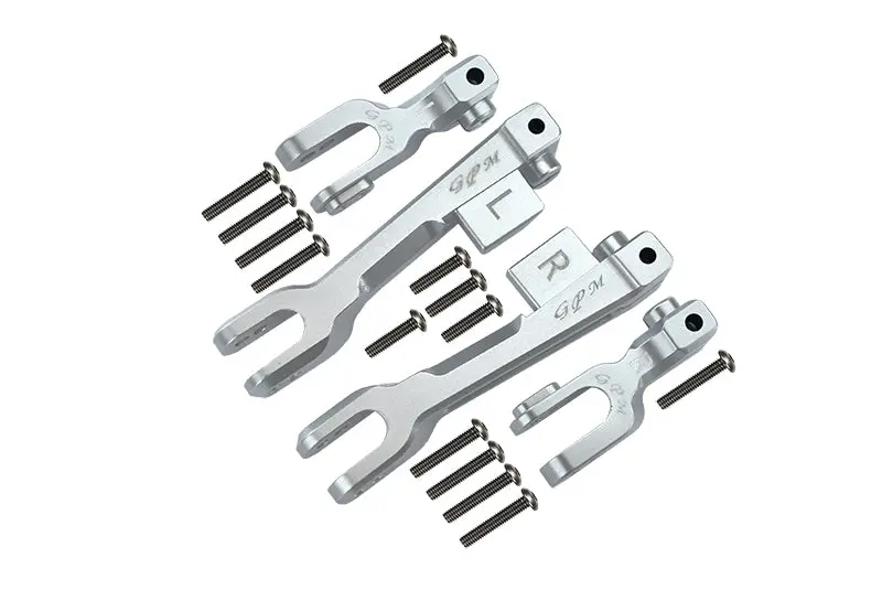 Traxxas Unlimited Desert Racer 4X4 (#85076-4) Aluminum Front & Rear Sway Bar - 4Pc Set Silver 1