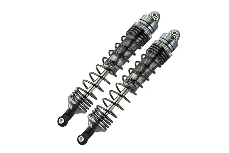 Traxxas Unlimited Desert Racer 4X4 (#85076-4) Aluminum Front Spring Dampers (135Mm) - 2Pc Set Gray Silver 1