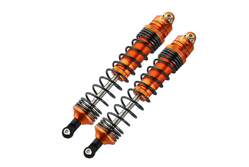 Traxxas Unlimited Desert Racer 4X4 (#85076-4) Aluminum Front Spring Dampers (135Mm) - 2Pc Set Orange 1