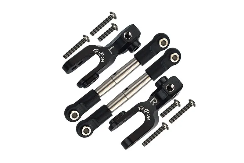 Traxxas Unlimited Desert Racer 4X4 (#85076-4) Aluminum Front Sway Bar & Stainless Steel Linkage - 4Pc Set Black 1