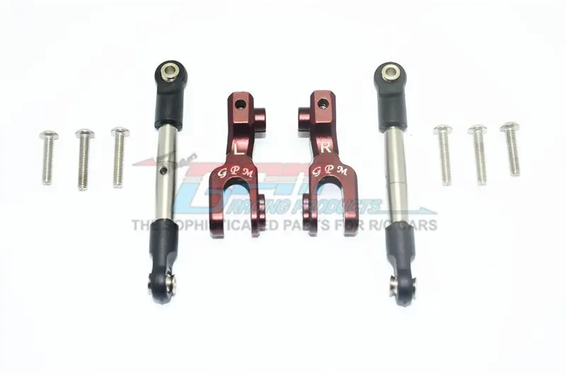Traxxas Unlimited Desert Racer 4X4 (#85076-4) Aluminum Front Sway Bar & Stainless Steel Linkage - 4Pc Set Brown 1