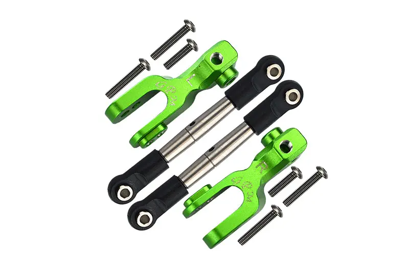 Traxxas Unlimited Desert Racer 4X4 (#85076-4) Aluminum Front Sway Bar & Stainless Steel Linkage - 4Pc Set Green 1