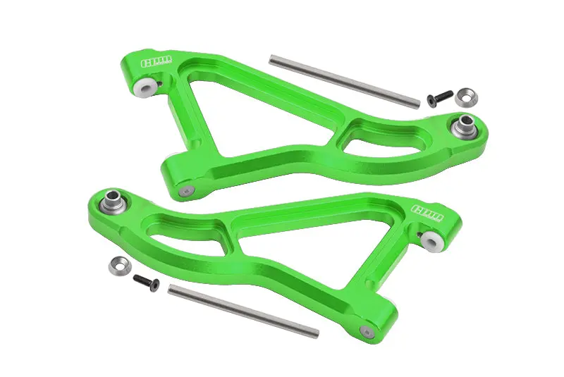 Traxxas Unlimited Desert Racer 4X4 (#85076-4) Aluminum Front Upper Suspension Arm - 1Pr Set Green 1