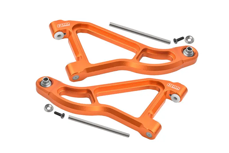 Traxxas Unlimited Desert Racer 4X4 (#85076-4) Aluminum Front Upper Suspension Arm - 1Pr Set Orange 1