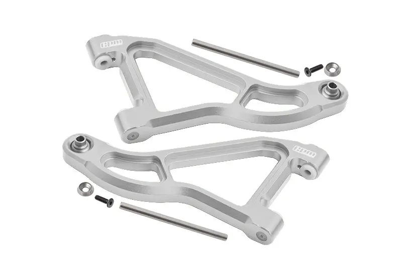 Traxxas Unlimited Desert Racer 4X4 (#85076-4) Aluminum Front Upper Suspension Arm - 1Pr Set Silver 1