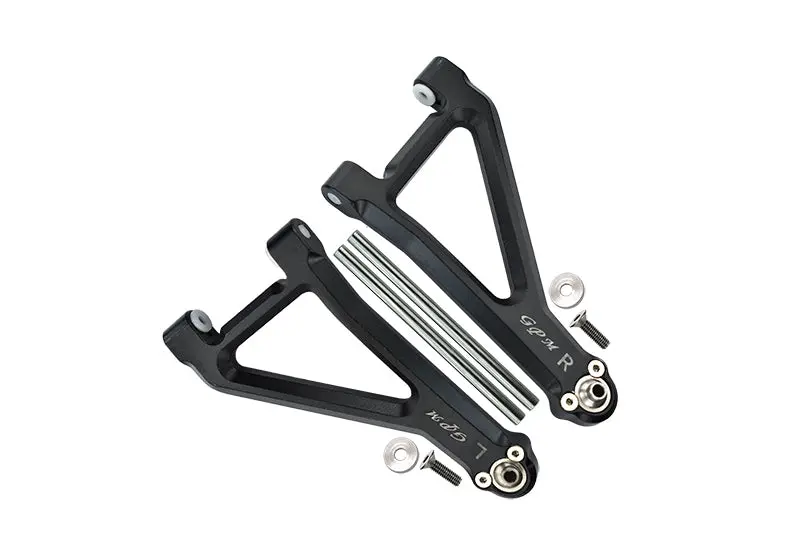 Traxxas Unlimited Desert Racer 4X4 (#85076-4) Aluminum Front Upper Suspension Arm - 8Pc Set Black 1