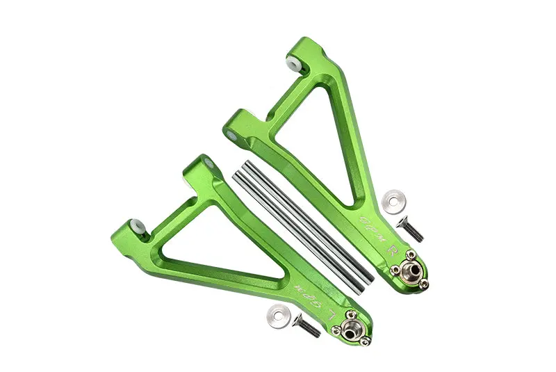 Traxxas Unlimited Desert Racer 4X4 (#85076-4) Aluminum Front Upper Suspension Arm - 8Pc Set Green 1