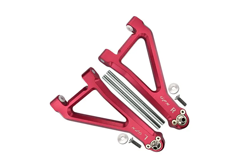 Traxxas Unlimited Desert Racer 4X4 (#85076-4) Aluminum Front Upper Suspension Arm - 8Pc Set Red 1