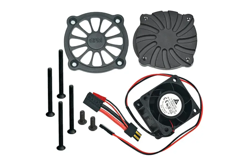 Traxxas Unlimited Desert Racer 4X4 (#85076-4) Aluminum Motor Heatsink With Cooling Fan - 1 Set Black 1
