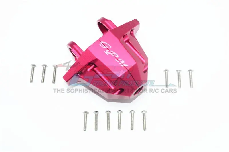 Traxxas Unlimited Desert Racer 4X4 (#85076-4) Aluminum Rear Axle Case Carrier - 1 Set Red 1