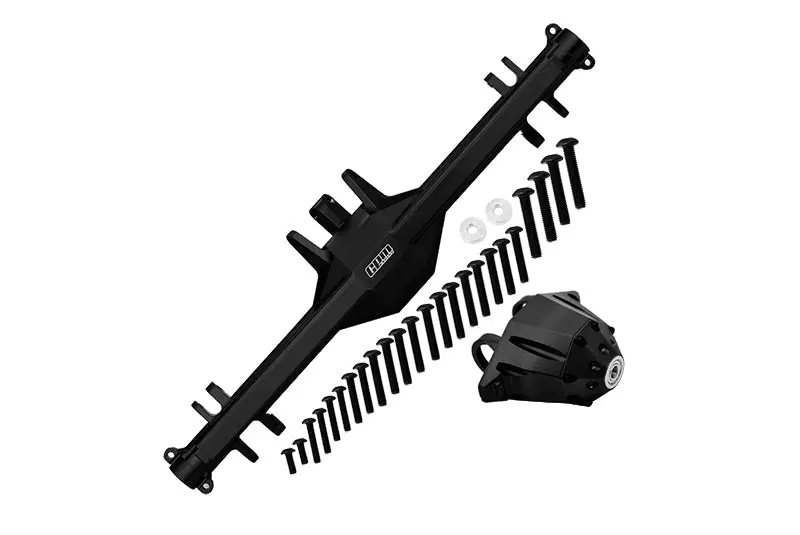 Traxxas Unlimited Desert Racer 4X4 (#85076-4) Aluminum Rear Axle Housing (With Carrier) - 1 Set Black 1