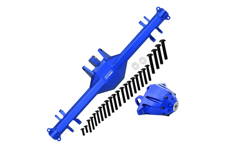 Traxxas Unlimited Desert Racer 4X4 (#85076-4) Aluminum Rear Axle Housing (With Carrier) - 1 Set Blue 1