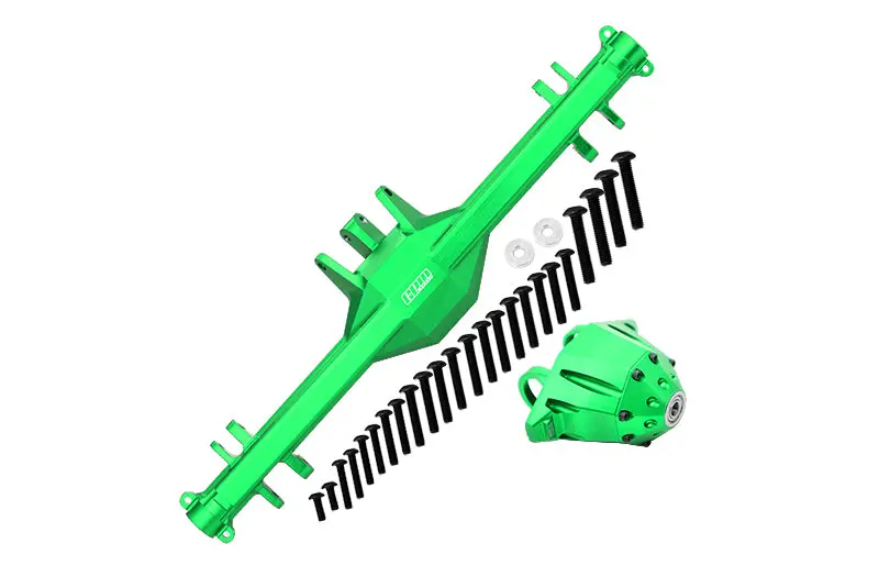 Traxxas Unlimited Desert Racer 4X4 (#85076-4) Aluminum Rear Axle Housing (With Carrier) - 1 Set Green 1
