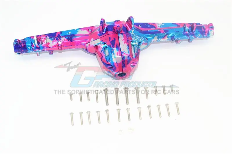 Traxxas Unlimited Desert Racer 4X4 (#85076-4) Aluminum Rear Axle Housing (With Carrier) Splatter Paint Version 1 - 1 Set 1