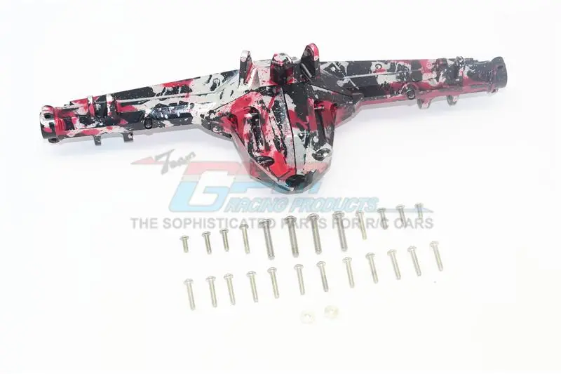 Traxxas Unlimited Desert Racer 4X4 (#85076-4) Aluminum Rear Axle Housing (With Carrier) Splatter Paint Version 2 - 1 Set 1