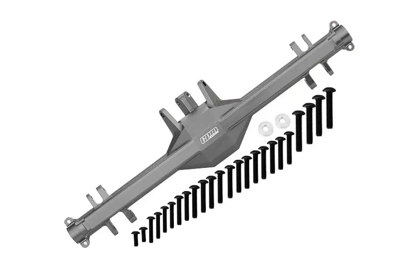 Traxxas Unlimited Desert Racer 4X4 (#85076-4) Aluminum Rear Axle Housing (Without Carrier) - 1 Set Gray Silver 1