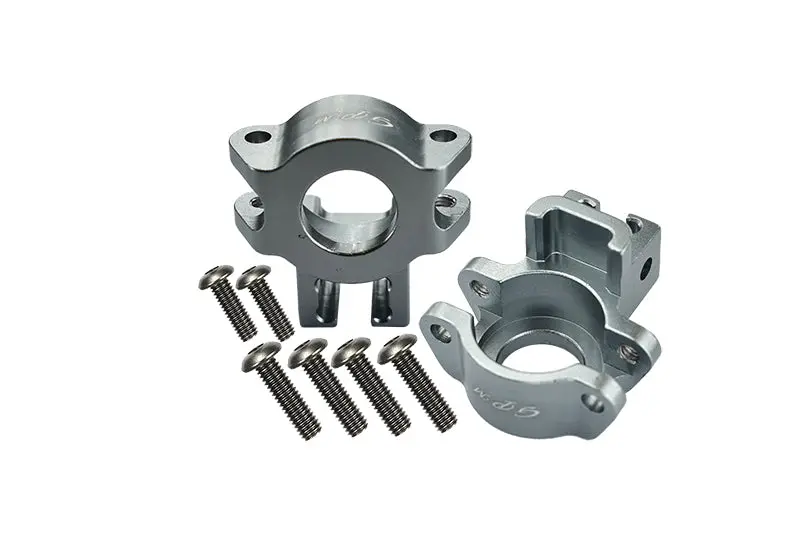 Traxxas Unlimited Desert Racer 4X4 (#85076-4) Aluminum Rear Axle Hub - 1Pr Set Gray Silver 1