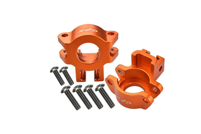 Traxxas Unlimited Desert Racer 4X4 (#85076-4) Aluminum Rear Axle Hub - 1Pr Set Orange 1