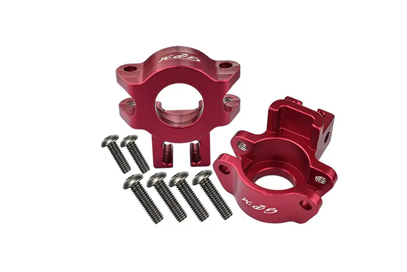 Traxxas Unlimited Desert Racer 4X4 (#85076-4) Aluminum Rear Axle Hub - 1Pr Set Red 1