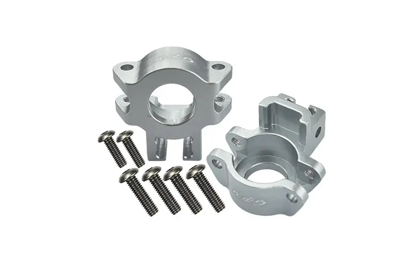 Traxxas Unlimited Desert Racer 4X4 (#85076-4) Aluminum Rear Axle Hub - 1Pr Set Silver 1