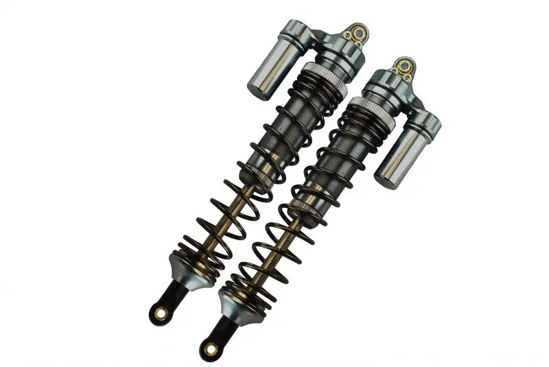 Traxxas Unlimited Desert Racer 4X4 (#85076-4) Aluminum Rear L-Shape Spring Damper (139Mm) - 2Pc Set Gray Silver 1
