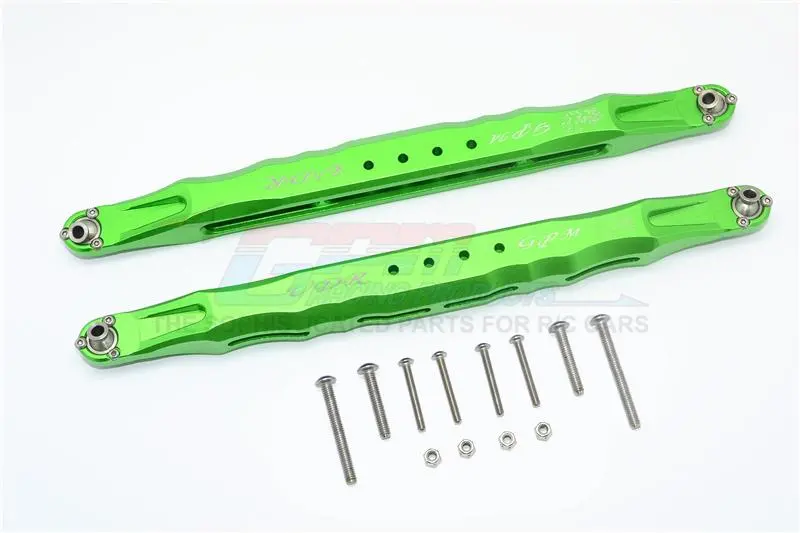 Traxxas Unlimited Desert Racer 4X4 (#85076-4) Aluminum Rear Lower Trailing Arms - 1Pr Set Green 1