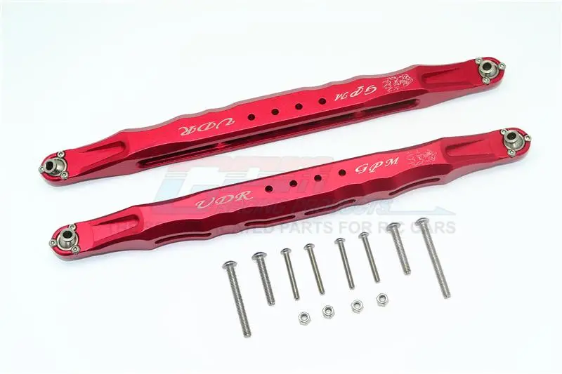 Traxxas Unlimited Desert Racer 4X4 (#85076-4) Aluminum Rear Lower Trailing Arms - 1Pr Set Red 1