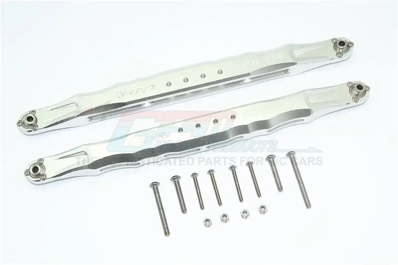 Traxxas Unlimited Desert Racer 4X4 (#85076-4) Aluminum Rear Lower Trailing Arms - 1Pr Set Silver 1