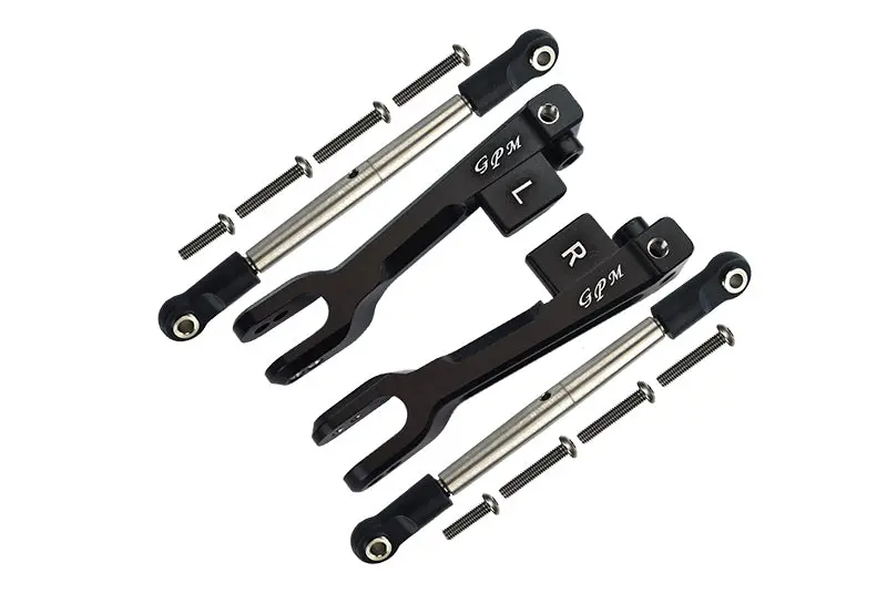 Traxxas Unlimited Desert Racer 4X4 (#85076-4) Aluminum Rear Sway Bar & Stainless Steel Linkage - 4Pc Set Black 1