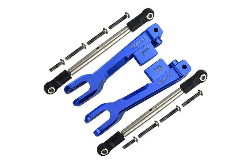 Traxxas Unlimited Desert Racer 4X4 (#85076-4) Aluminum Rear Sway Bar & Stainless Steel Linkage - 4Pc Set Blue 1