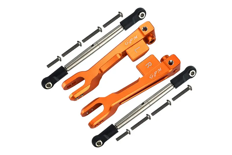 Traxxas Unlimited Desert Racer 4X4 (#85076-4) Aluminum Rear Sway Bar & Stainless Steel Linkage - 4Pc Set Orange 1