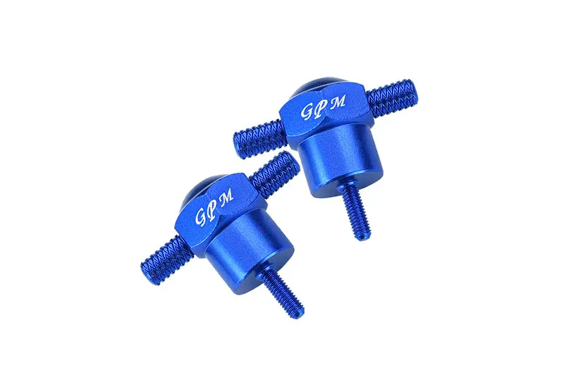 Traxxas Unlimited Desert Racer 4X4 (#85076-4) Aluminum Spare Tire Locking - 2Pc Set Blue 1