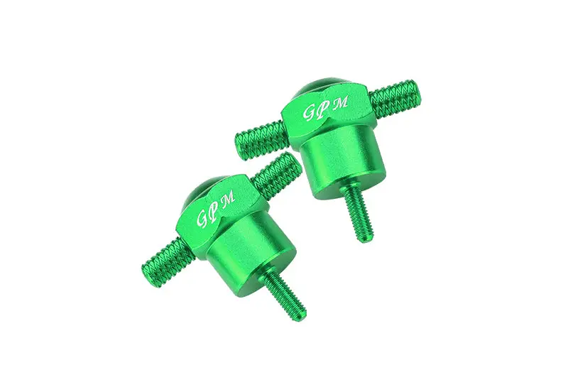 Traxxas Unlimited Desert Racer 4X4 (#85076-4) Aluminum Spare Tire Locking - 2Pc Set Green 1