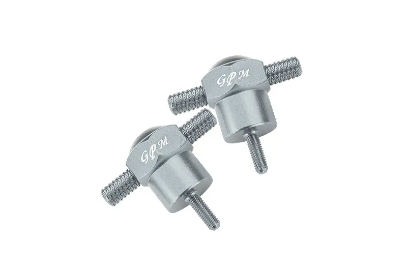 Traxxas Unlimited Desert Racer 4X4 (#85076-4) Aluminum Spare Tire Locking - 2Pc Set Silver 1
