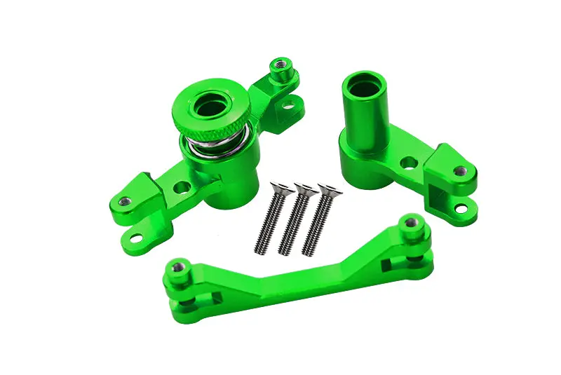 Traxxas Unlimited Desert Racer 4X4 (#85076-4) Aluminum Steering Assembly - 1 Set Green 1