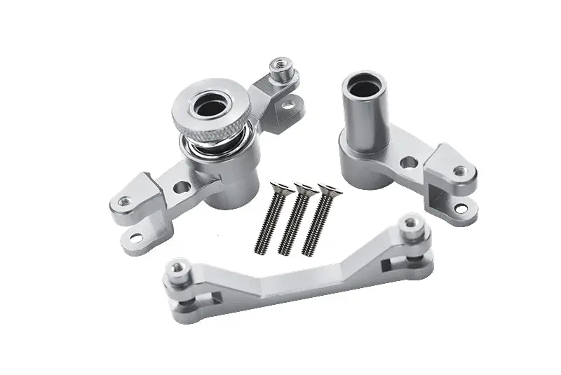 Traxxas Unlimited Desert Racer 4X4 (#85076-4) Aluminum Steering Assembly - 1 Set Silver 1