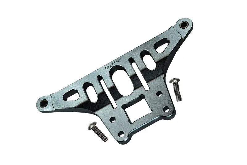 Traxxas Unlimited Desert Racer 4X4 (#85076-4) Aluminum Thickened Front Upper Arm Stabilizer - 1Pc Set Gray Silver 1