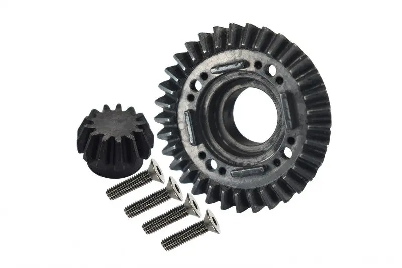 Traxxas Unlimited Desert Racer 4X4 (#85076-4) Harden Steel #45 Rear Differential Ring Gear & Pinion Gear - 2Pc Set Black 1