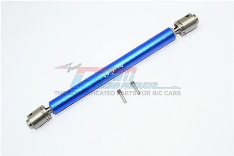 Traxxas Unlimited Desert Racer 4X4 (#85076-4) Stainless Steel #304 + Aluminum Rear Drive Shaft - 1Pc Set Blue 1