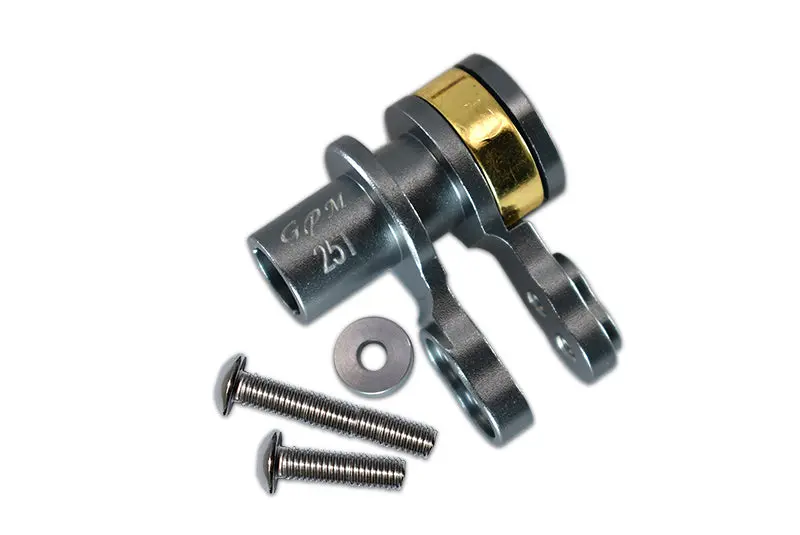 Traxxas X-Maxx 4X4 Aluminum 25T Servo Horn With Built-In Spring - 1 Set Gray Silver 1