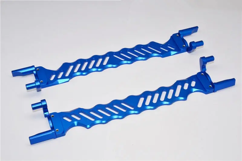 Traxxas X-Maxx 4X4 Aluminum Battery Holder - 1Pr Set Blue 1