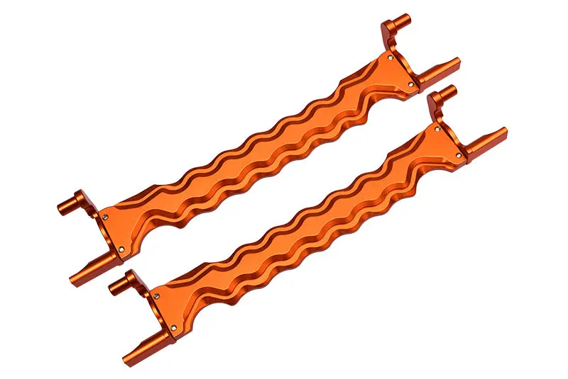 Traxxas X-Maxx 4X4 Aluminum Battery Holder - 1Pr Set Orange 1