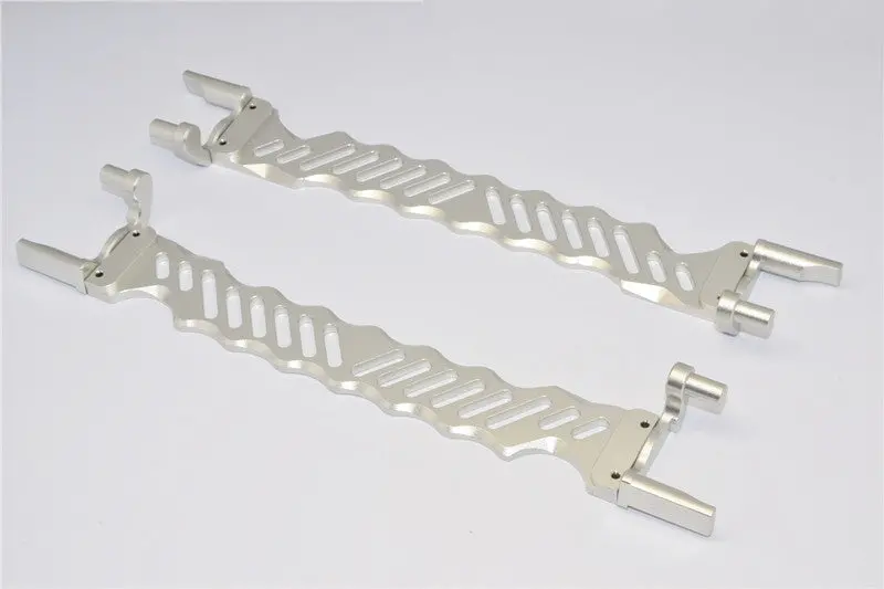 Traxxas X-Maxx 4X4 Aluminum Battery Holder - 1Pr Set Silver 1